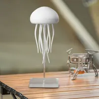 3D Jellyfish Night Light Voice Control Light Flexible Tentacles Type-C Charging Bedside Lamp for Christmas Decoration Gifts 2024 2