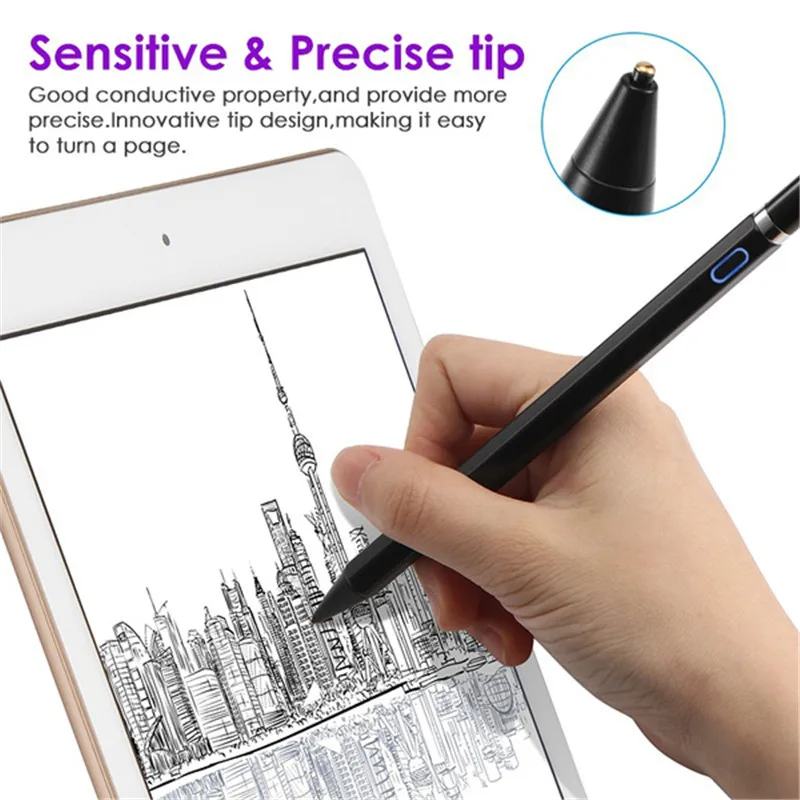 Universal Stylus 4 In 1 Touch Screen Pen Drawing Tablet Phone Capacitive Pen for Android IPhone IPad 4