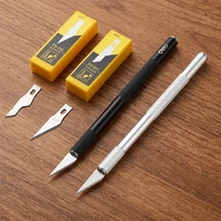 Aluminum Alloy Handle Carving Knife SK5 25° Blade with SK2 25° & 45° 0.5mm Blades for DIY Craft Art Cutting Engraving 1