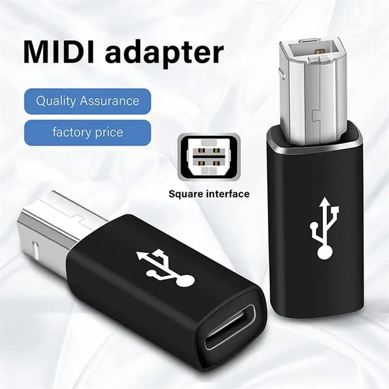 

New Type C Female To USB B Male Scanner Converter Male Adapter Connhection Convertor for Printer MIDI Controller Electric Piano