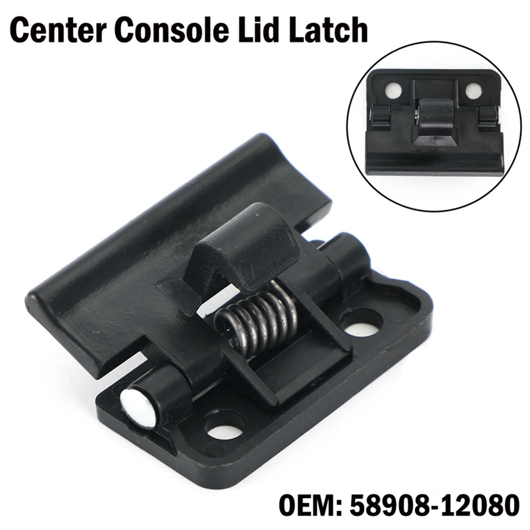 1Pcs 58908-12080 센터 콘솔 팔걸이 뚜껑 래치, 토요타 야리스 4 러너 Rav4 Le Xle 5890812080 팔걸이 박스 클립