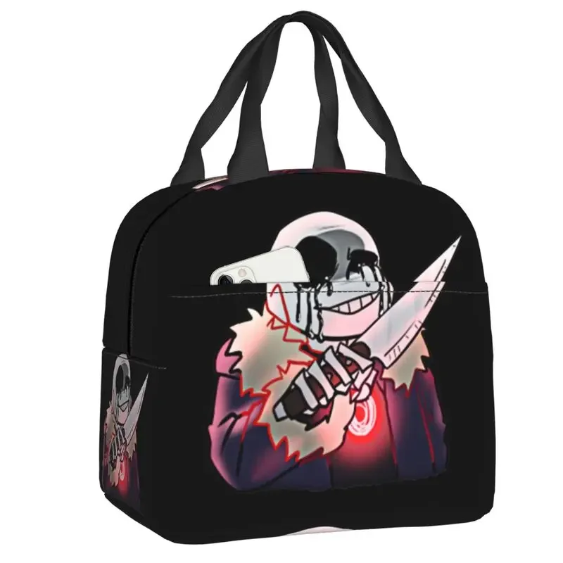 

Killer Sans Insulated Lunch Bags for Women Undertale Game Resuable Cooler Thermal Food Lunch Box Work School Travel