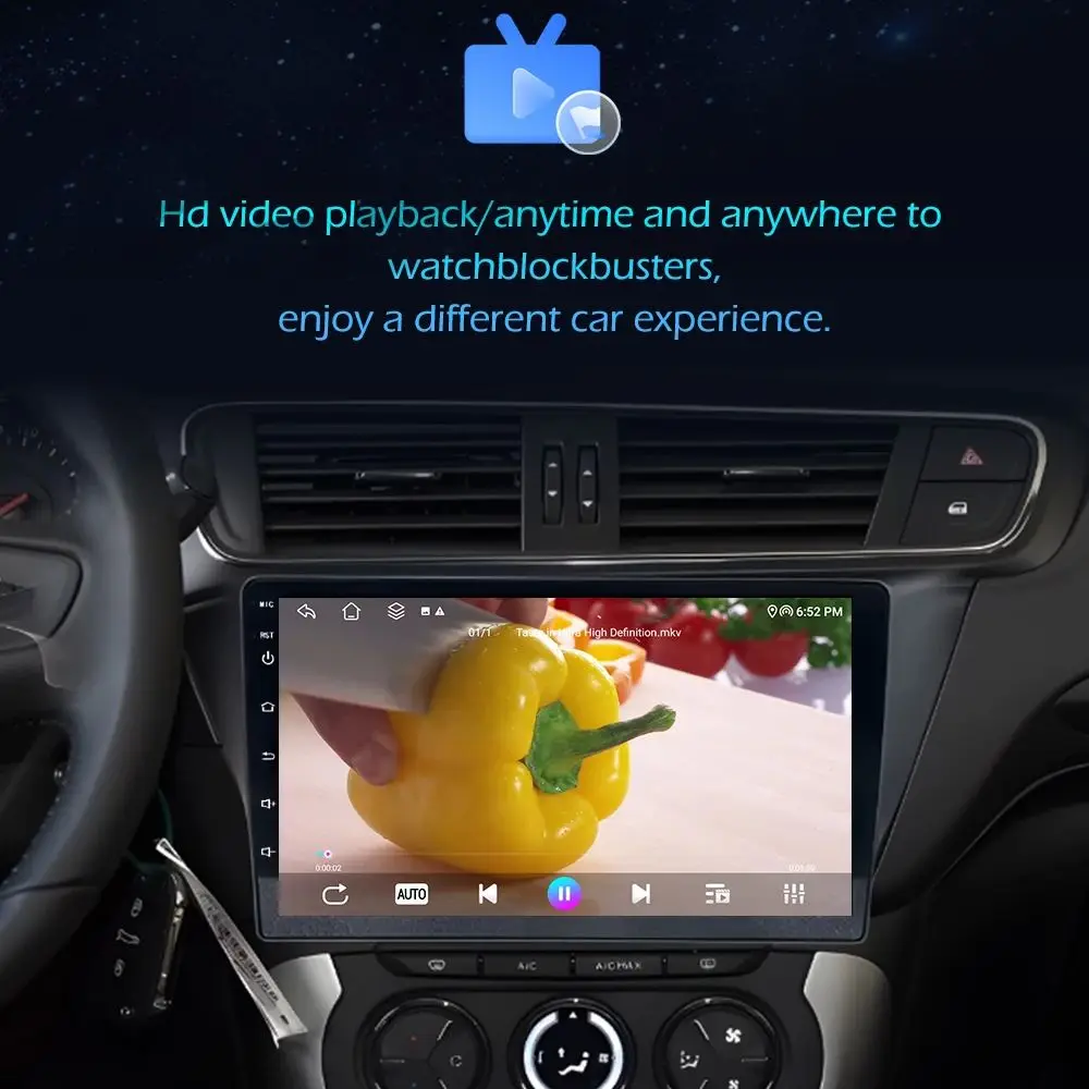 Android 16 For Fiat Fiorino Qubo Citroen Nemo Peugeot Bipper 2008 - 2017 Carplay Auto QLED Screen 4G Car Radio Multimedia Player — view 5