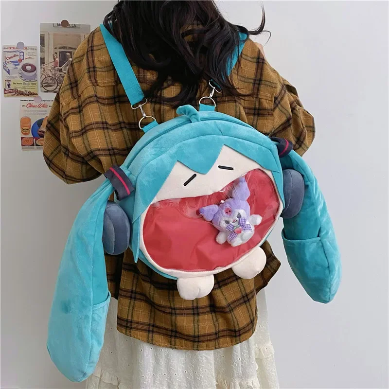 Y2k Japanese Cartoon Plush Backpack Kawaii Harajuku Anime Ita Bag Student Schoolbag Women Shoulder Bag New Girl Cosplay Knapsack - 1524 - View #7
