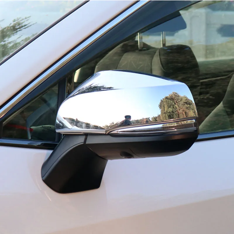 

Чехол для бокового зеркала заднего вида из углеродного волокна для Toyota RAV4 XA50 2019 2020 2021 2022, бампер для зеркала заднего вида, защитная полоса из АБС-пластика