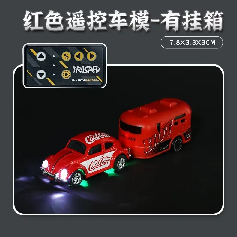 red with trailer