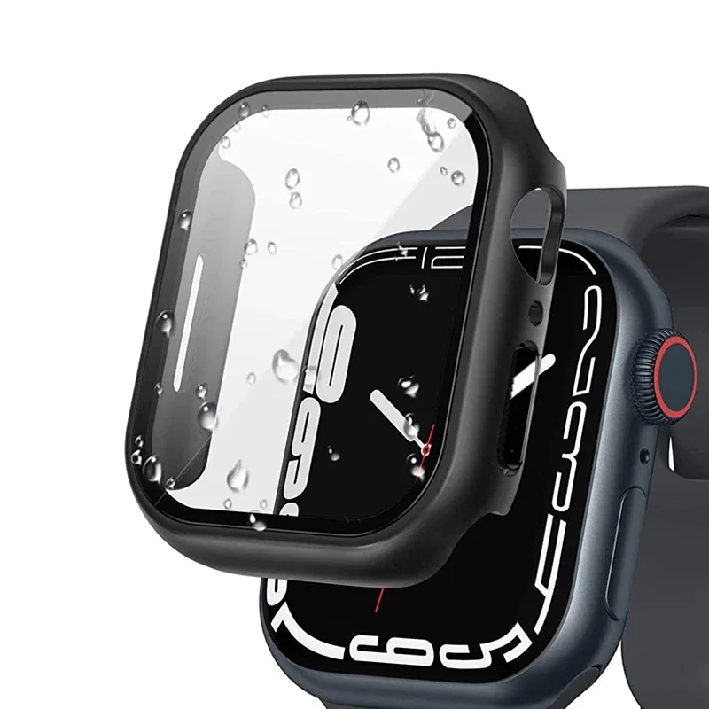 Vibrant Watch Case with Built-in Tempered Glass Screen Protector
