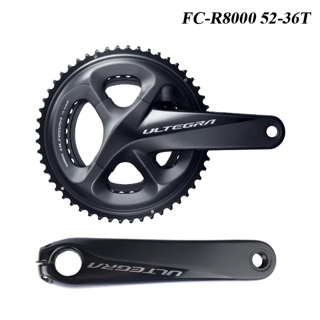 SHIMANO - SHIMANO  FC-R8000 50-34T 165㎜ Shimano Ultegra FC-R8000 Crankset 50/34T 2x11 Speed – Cycle
