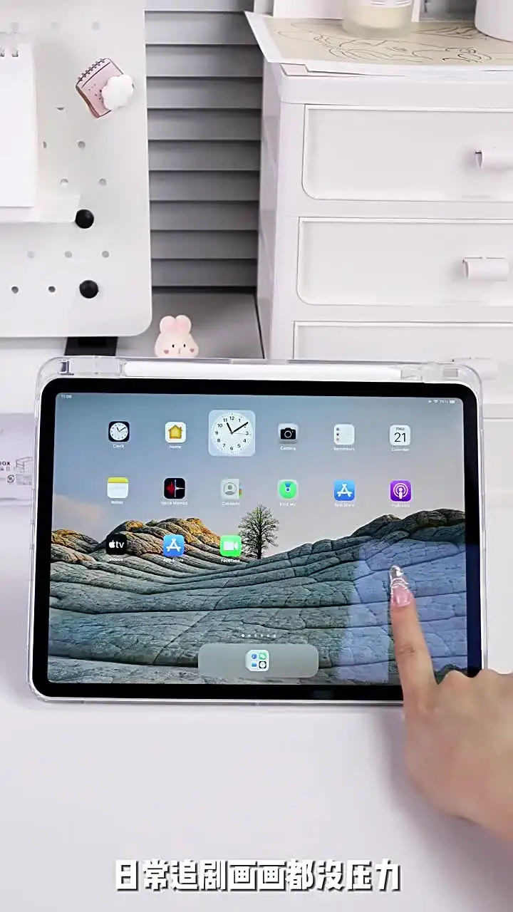 Прозрачный кожаный чехол для Samsung Galaxy Tab A9 Plus