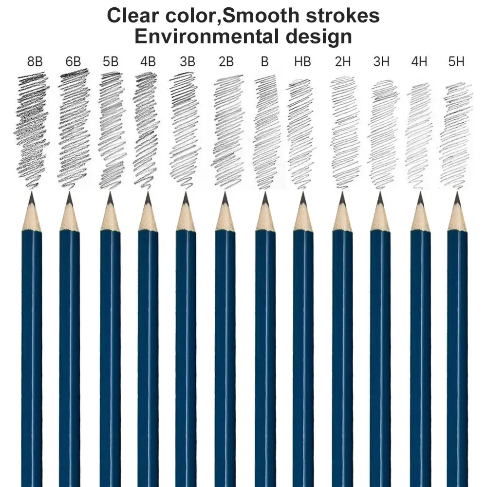 Professional set of ToneGrip colored pencils for drawing and sketching with 72 units, graphite colored pencils, charcoal rod too
