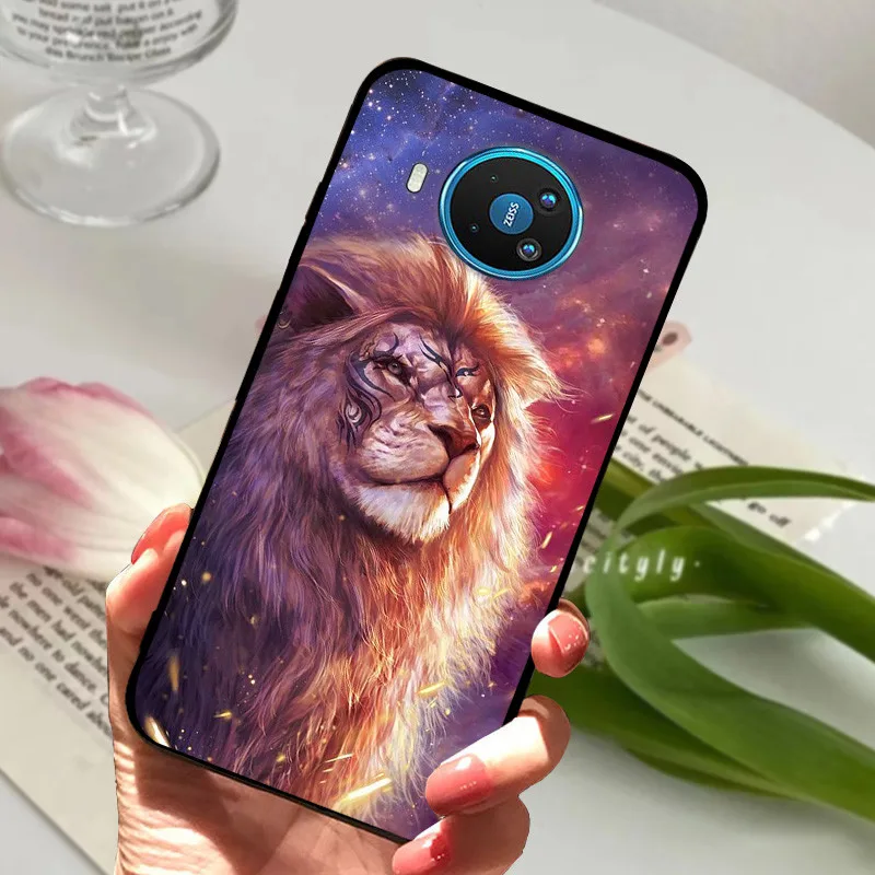Silicone Soft Cool Animal TPU Black Phone Case - Stylish Protective Bumper Cover