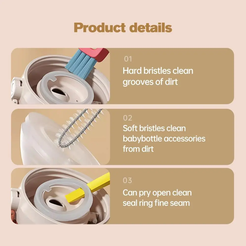 Portable Nylon Plastic Mini Small Cleaning Brush for Window Groove Keyboard Cleaner Corner Dust Remover Computer Cleaning Tool 4