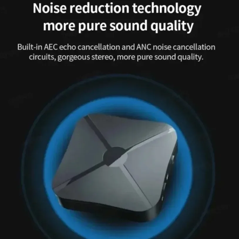 2 in 1 Bluetooth 5.0 Transmitter Receiver 3.5mm AUX aptX Low Latency Wireless Audio Adapter for TV Smartphones Laptops Headsets