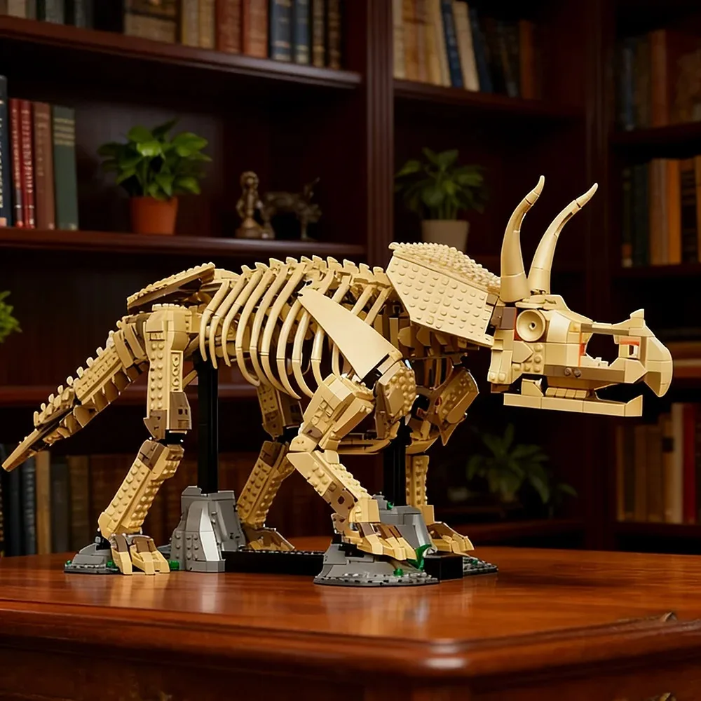 쥬라기 공룡 월드 파크 2688pcs 연구용 트리케라톱스 조립 모델 빌딩 블록 브릭 MOC 어린이용 선물