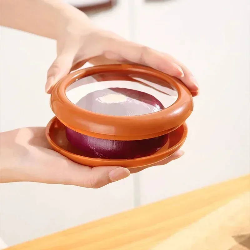 Fruit Preservation Box Silicone Film Food Box Sealed Mini Refrigerator for Storage Vegetable Avocado Lemon Storage Crisper Box