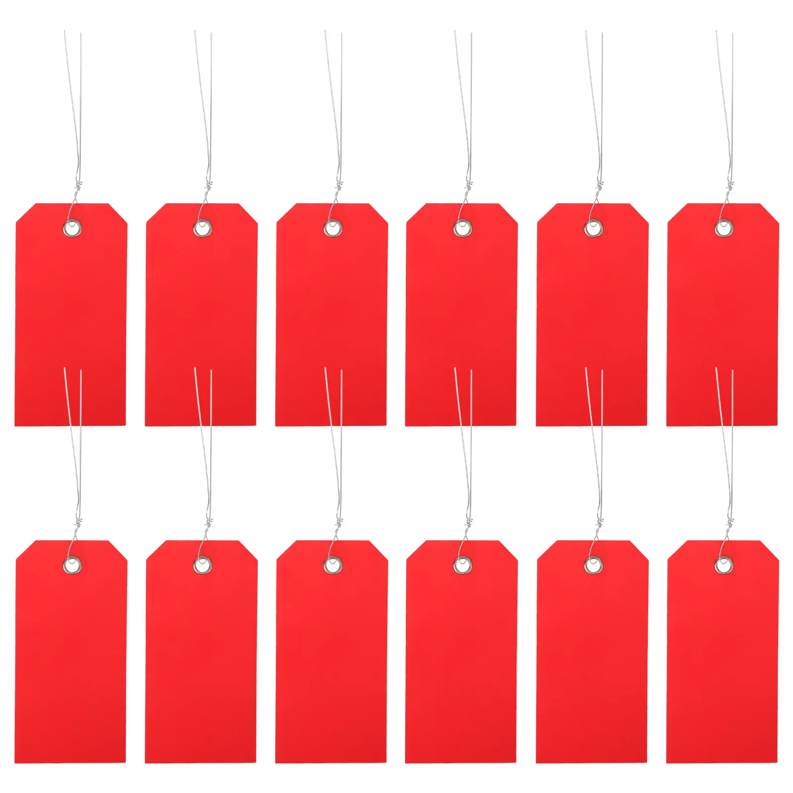 100Pcs 빈 배송 태그 여행 배낭 학교 사무실용 금속 구멍 와이어가 있는 가볍고 튼튼한 PVC 수하물 태그