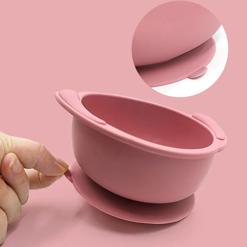 

Детские блюда, детская силиконовая миска на присосках, без БФА, детская посуда для кормления, кухонная детская тренировочная посуда, миска для кормления ребенка