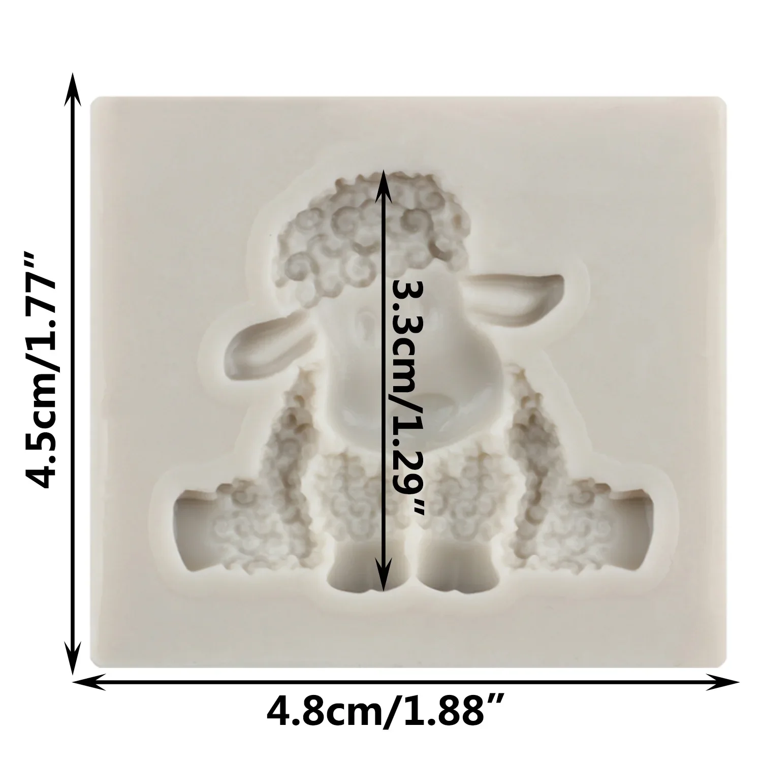 Stampi in silicone per fondente a forma di animali da fienile, per
