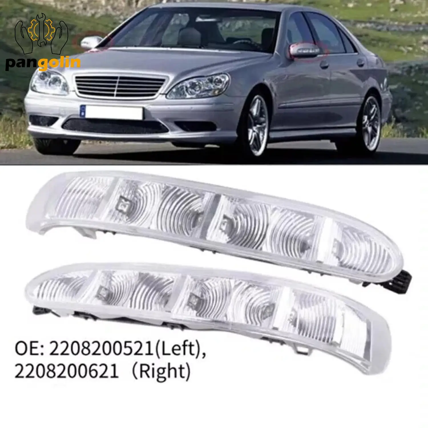 

Боковой дверной фонарь L + R 2208200521 2208200621 для Mercedes-Benz S Class S350 W220 W215, 2 шт.