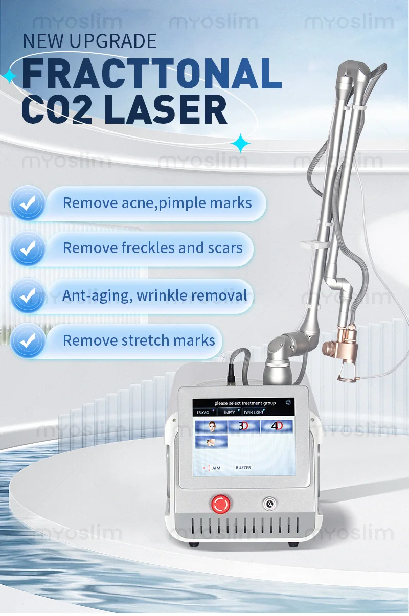 Professional split-type CO2 laser beauty machine, carbon dioxide laser stimulation therapy, acne treatment, acne scar removal, s