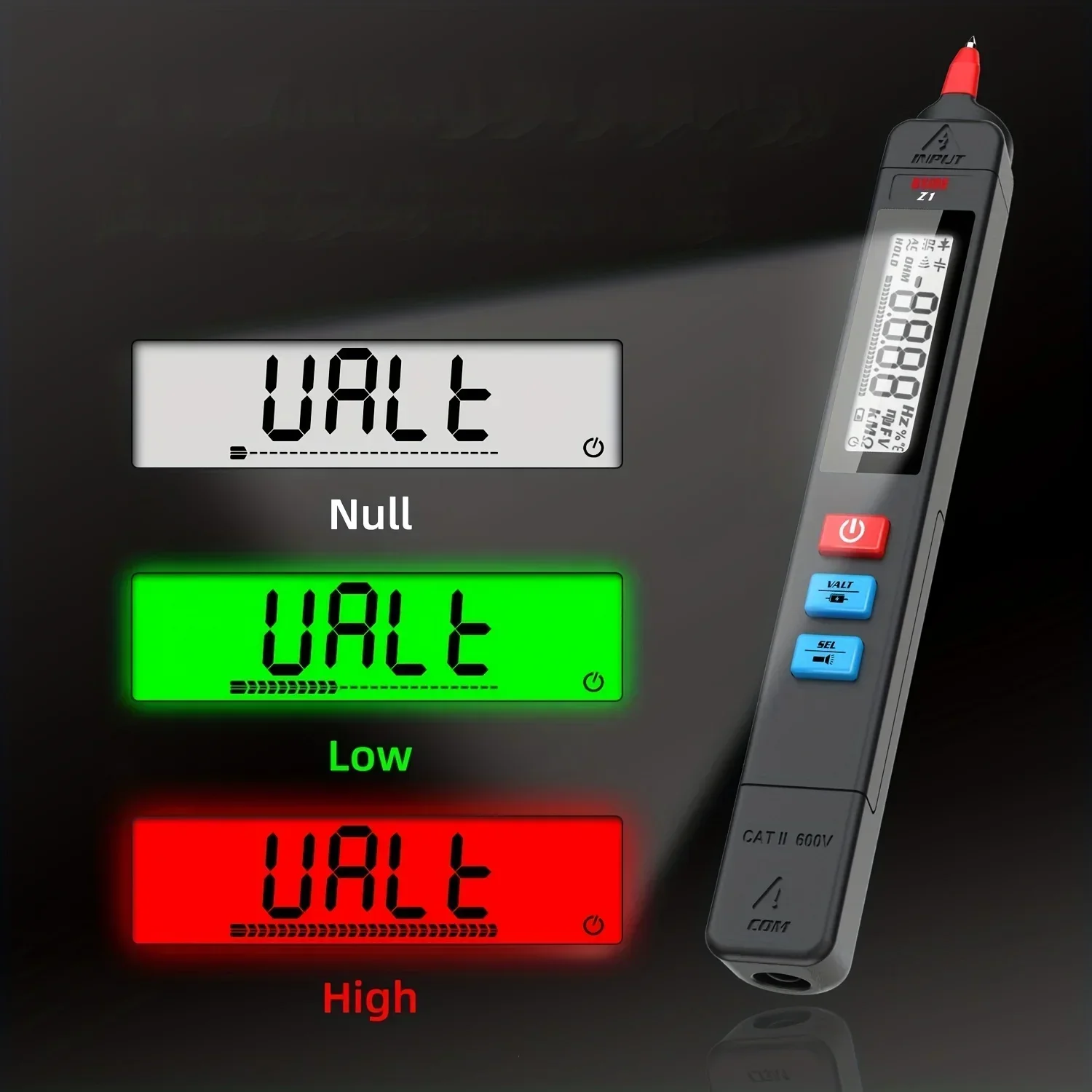 BSIDE Z1 Digital Multimeter Tester Smart Pen Type Voltage Detector DC AC Capacitance Ohm NCV Hz Diode Continuity Meter