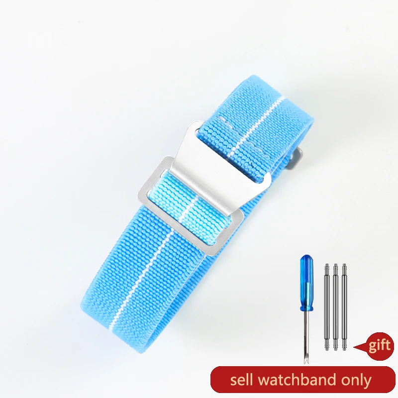 Durable Elastic Nylon Watch Strap - French Parachute Style
