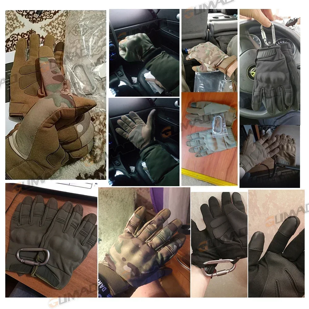 Men Tactical Touch Screen Cycling Gloves Sports Motorcycle Riding Running Paintball