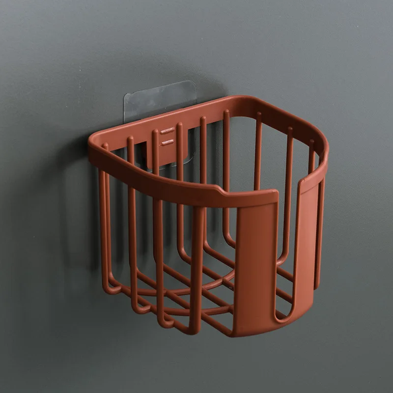 

No-punch bathroom shelf toilet paper towel box toilet paper household hand towel holder roll paper tube toilet paper roll holder