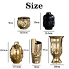 Nordic Human Face Ceramic Vase Modern Decor Home Ikebana Lips Flower Vases Light Luxury Living Room Decoration Accessories 6