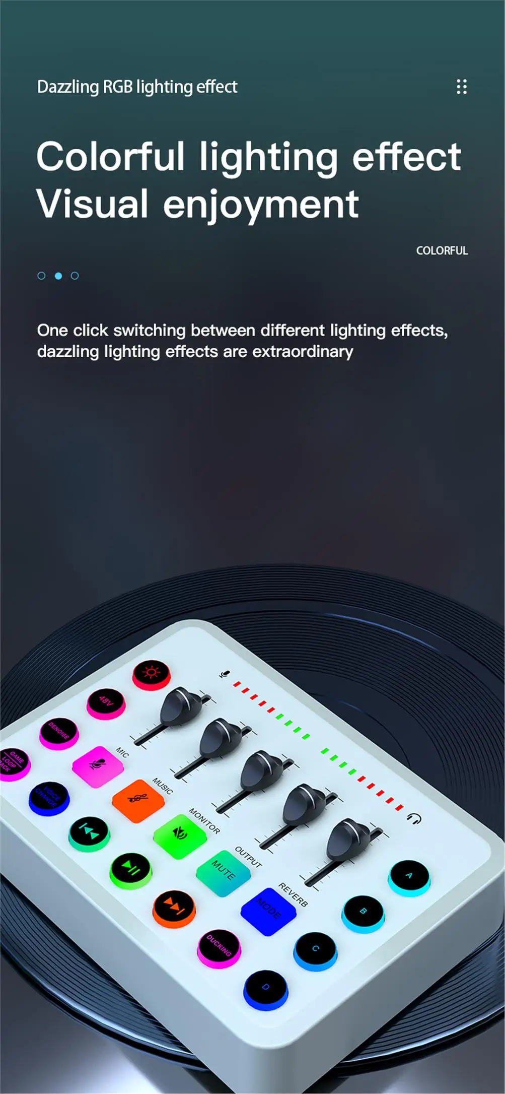 5-Channel Sound Audio Mixer F11 Sound Card Live Streaming for Game Voice Podcast