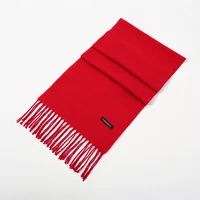 Trendy Red Cashmere Scarf Shawls Wrap Tassel Pashmina Stoles Jubilant Scarf Woman Winter Scarf Thick Neckscarf Female Echarpe 1
