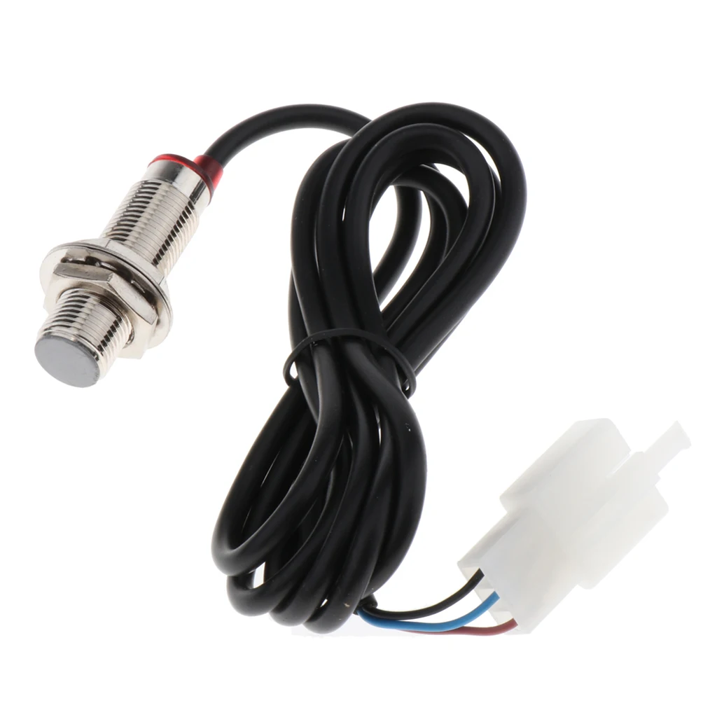 Digital Odometer Sensor W/ Magnet for Motorcycle Speedometer 12V Motorcycle Speedometer Cable Sensor Case Digital Odometer 85cm motorcycle speedometer