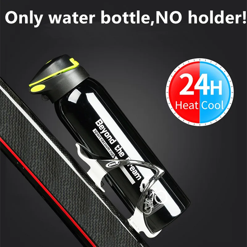 Bicycle Water Bottle Vacuum Stainless Steel Cycling Water Bottle Modern Double Walled Simple Thermo Mug Insulated bicycle water bottle