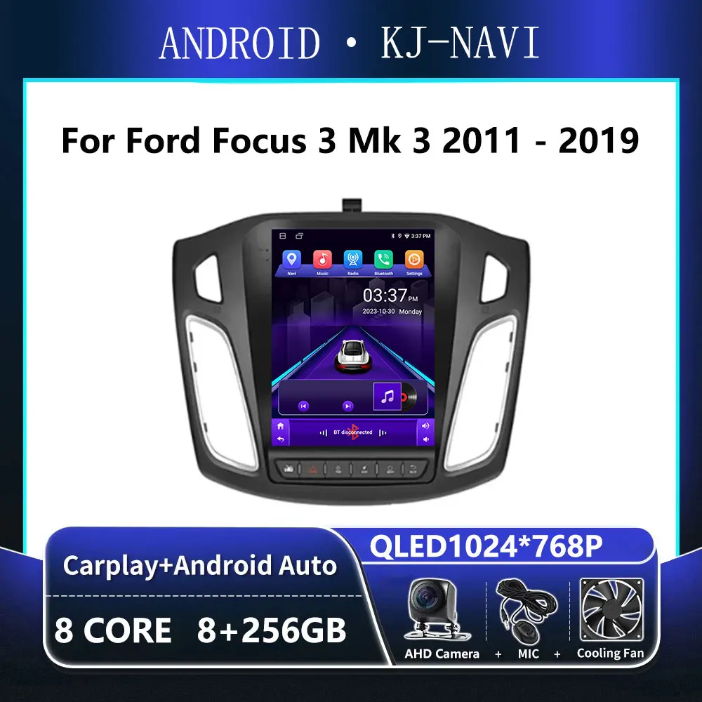 

Android 13 Carplay для Ford Focus 3 Mk 3 2011 - 2019 аудио стерео Автомагнитола мультимедийный плеер GPS-навигация 2 din 4G