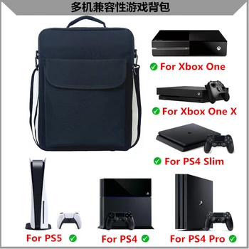 Custodia da gioco, borsa a tracolla da viaggio per Xbox One X PS5 Console Controller PS4 accessori di gioco tasche protettive