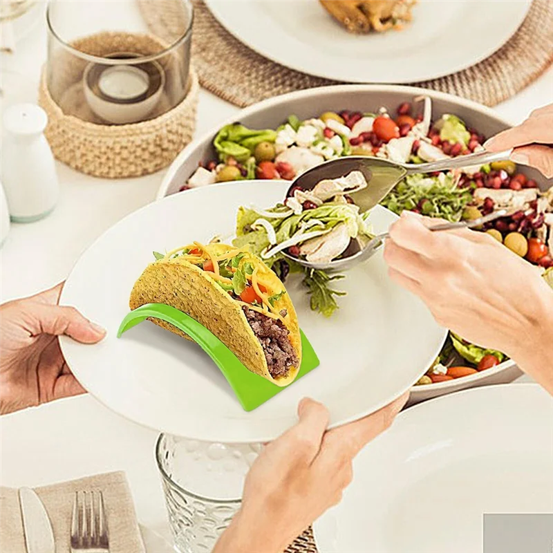 12 Pack Taco Trays Plastic Burrito Trays Serving Party Supplies For Tacos Burritos Hot Dogs-Y78A