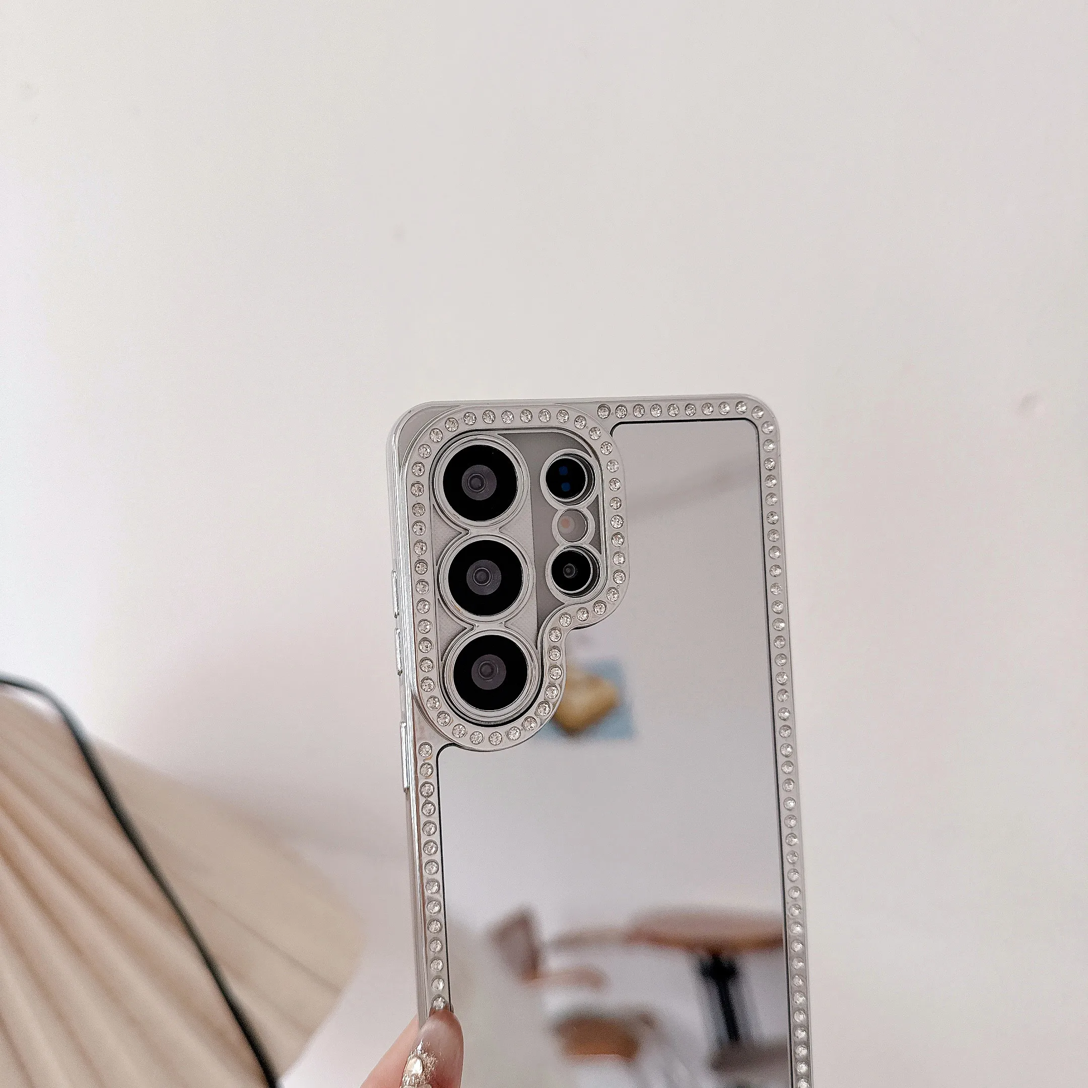 Luxury Plating Mirror Phone Case For Samsung Galaxy Series_voghion.com