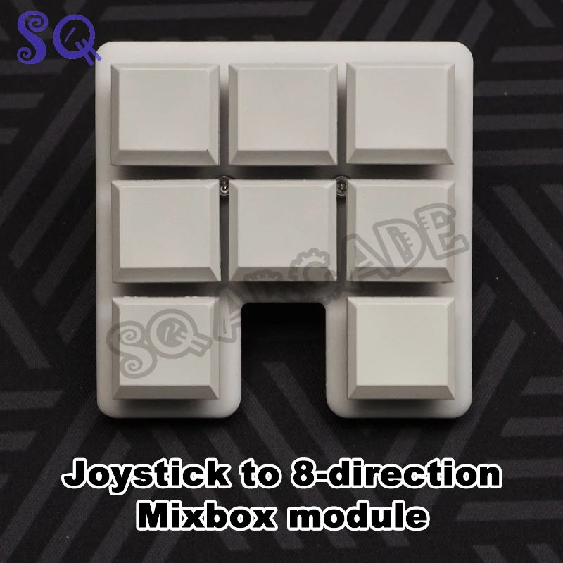 

5 Pin LED MixBOX WASD Keys UGRL 8 Way for Arcade Stick Replacement Convert Traditional Japanese Style Joystick Arcade Accessory