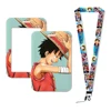One Piece Lanyards Keychain Animated Cute Badge Holder ID Credit Card Pass Hang Rope Lanyard for Keys Accessories Gifts 1