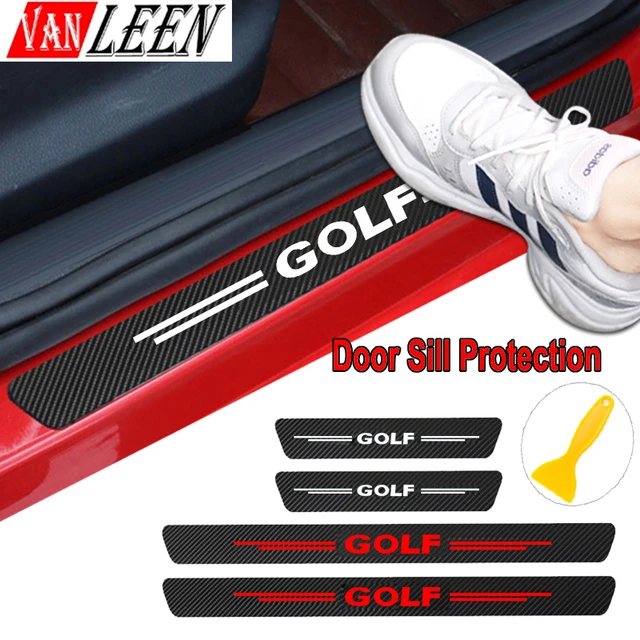 Carbon Fiber Auto Einstiegsleisten Streifen Aufkleber Für VW GOLF 7 MK7 MK5  MK6 POLO 6R 6C 9N 9N3 GTI R Scirocco Jetta Passat B7 B6 - AliExpress