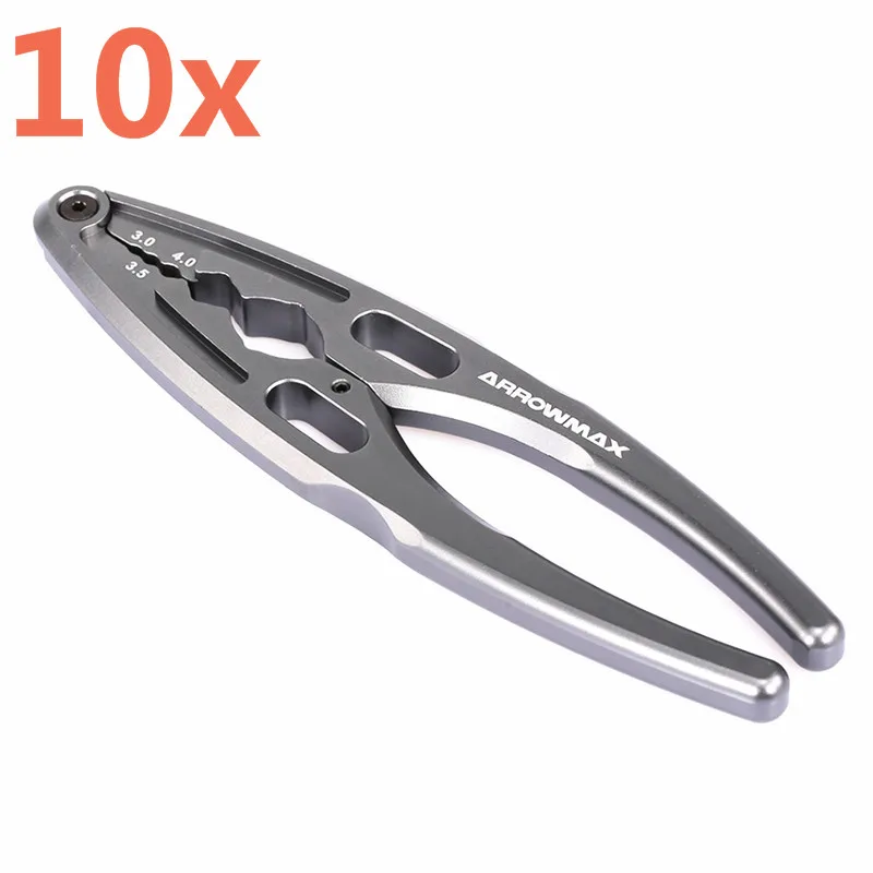 

10pcs Remote Control Toy Precision R/C Products Multi Shock Absorber Clamp V2 (Gray) 3.0 3.5 4.0 AM-190025-G For RC Car Parts