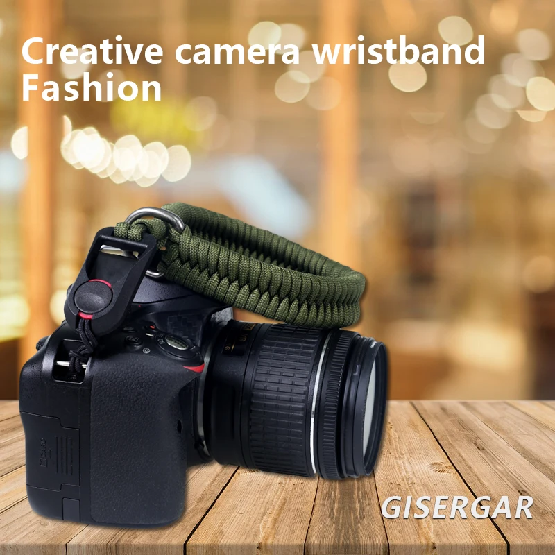 Camera Wrist Strap Hand-Woven Camera Wrist Strap Adjustable Quick Release Shoulder Neck Rope Belt For Sony Nikon Fuji Canon Olympus Panasonic DSLR
