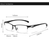 Luxury Business Half Frame Photochromic Myopia Glasses Fashion Women Men Prescription Eyewear Finished Near Sight Eyeglasses 6