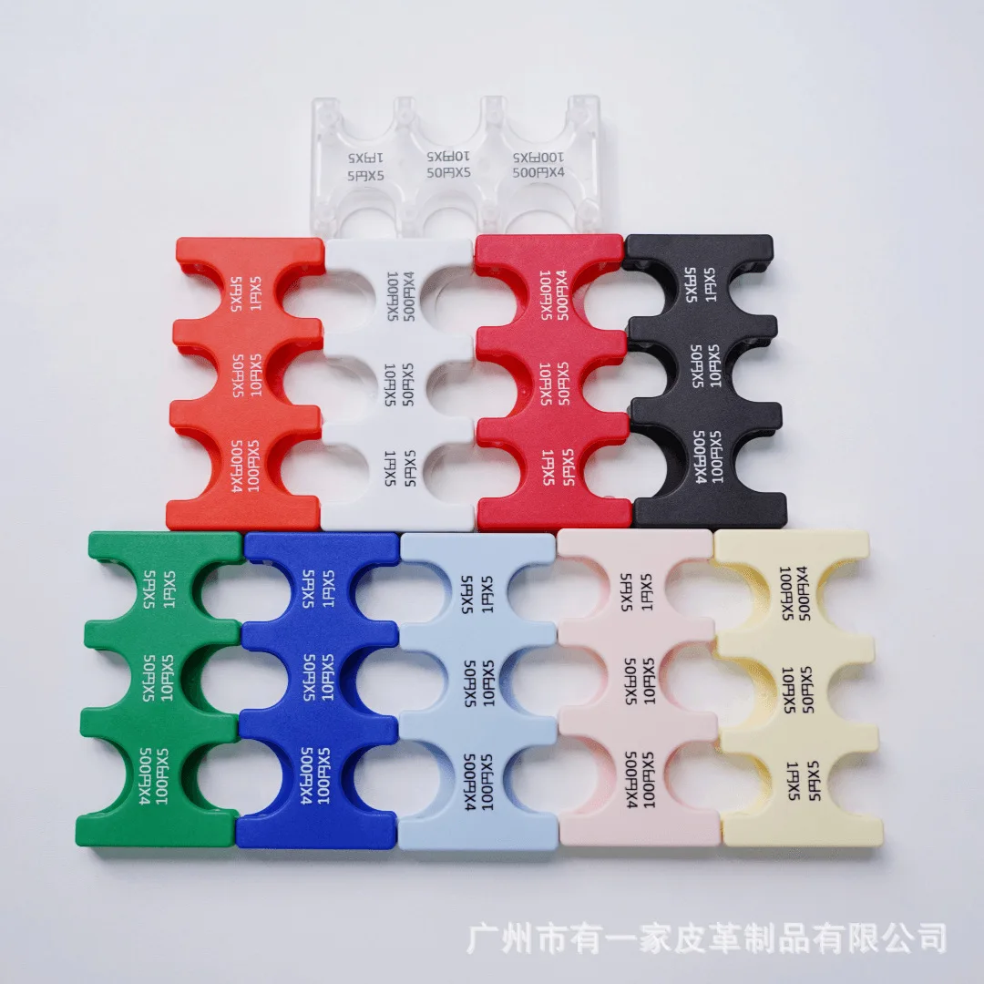 Mini Portable Coin Organizer Plastic Coin Holder Multi-Slot Japanese & Korean Currency Storage Money Management