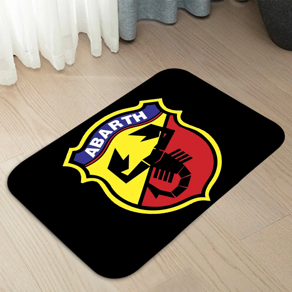 Abarth Themed Entrance Doormat – Modern Home & Bathroom Decor Rug