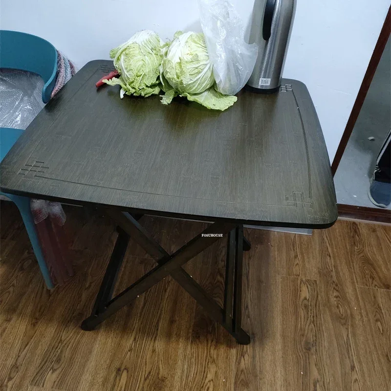 Folding Dining Table Small Apartment Home Kitchen Furniture Square Restaurant Tables Simple Modern Living Room Dining Tables