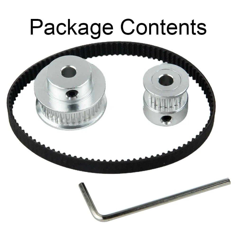 4pcs Timing Pulley 20&36 Teeth Bore Synchronous Wheel  5/6mm Belt Wrench Automation Motors Drives Mechanical Power Transmission belt length 90mm 168mm htd 3m timing belt rubber closed loop pulley belt width 6 10 15 20mm pitch 3mm 3m belt synchronous belt