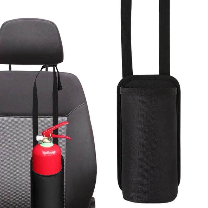 

Car Seatback Bottle Bag Car Pocket Seatback Bag Holder For Fire Extinguisher Reuable Car Fire Extinguisher Bag Car Travel Auto