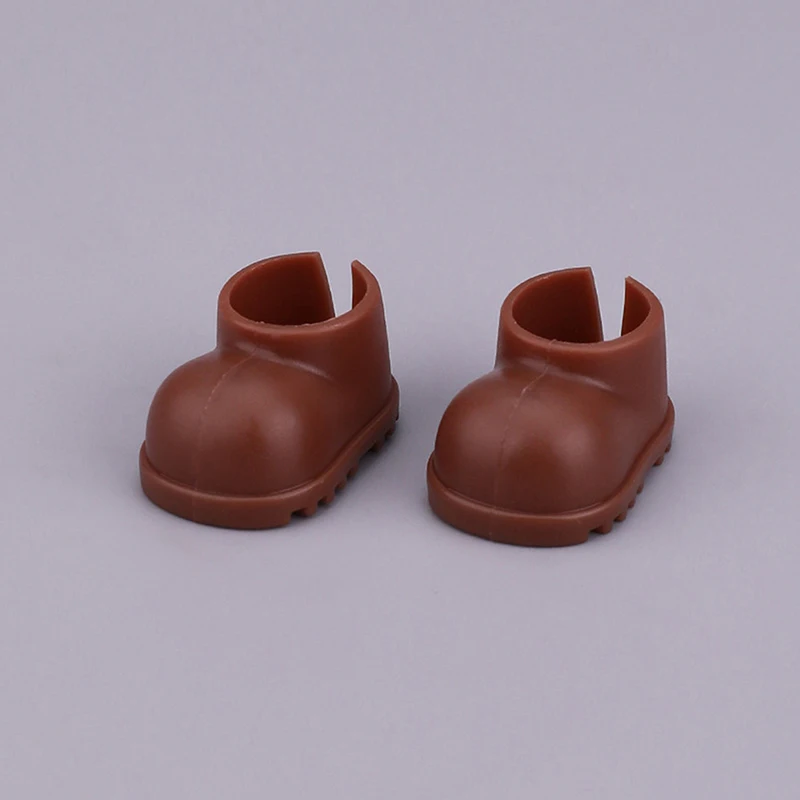 15/17cm Doll Shoes Plastic Mini Shoes For Dolls Mini Finger Shoes Clothing Accessory For 6.9 Inch Dollhouse Toys Random
