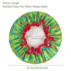 High Quality  Shower Caps Polyester Satin Double Layers bath cap for Women Resuable 26 Items Avaiable 4